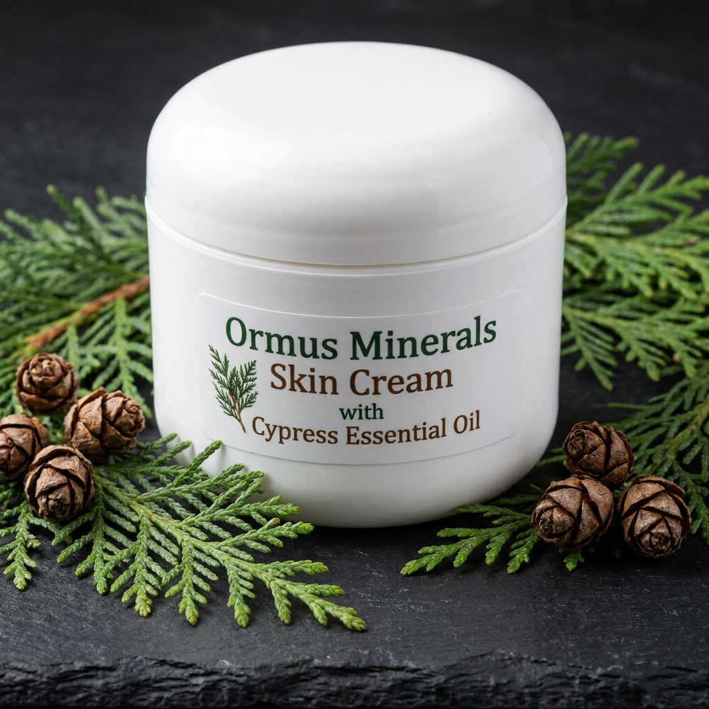 Ormus Minerals Skin Cream with Cypress Essential Oil