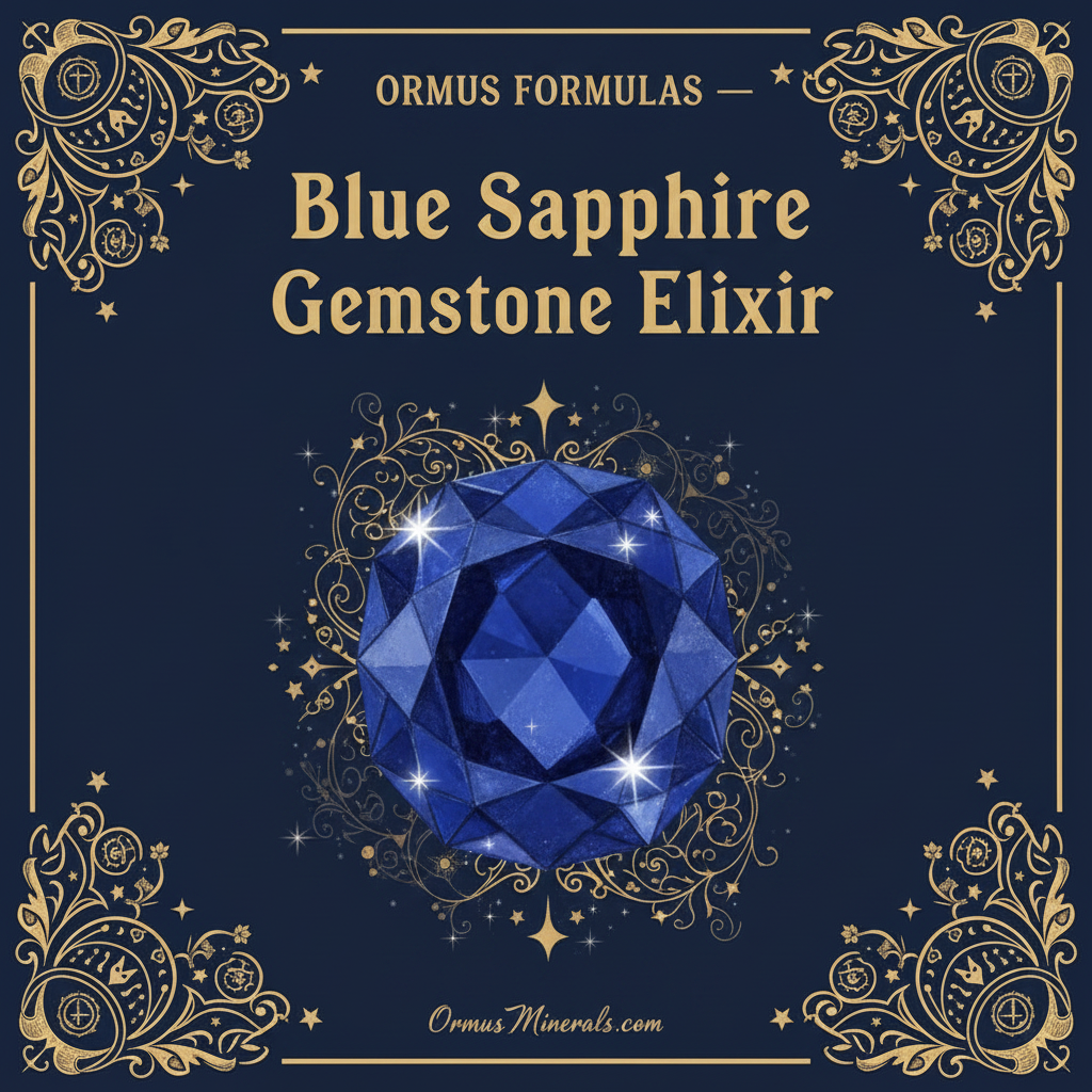 Ormus Minerals Star Sapphire Gemstone Elixir Imprinted Ormus 8oz Extra Strength 4x