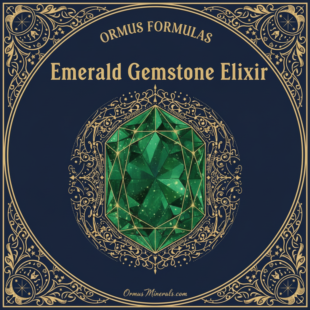 Ormus Minerals Emerald Gemstone Elixir Imprinted Ormus 32oz Extra Strength 5x