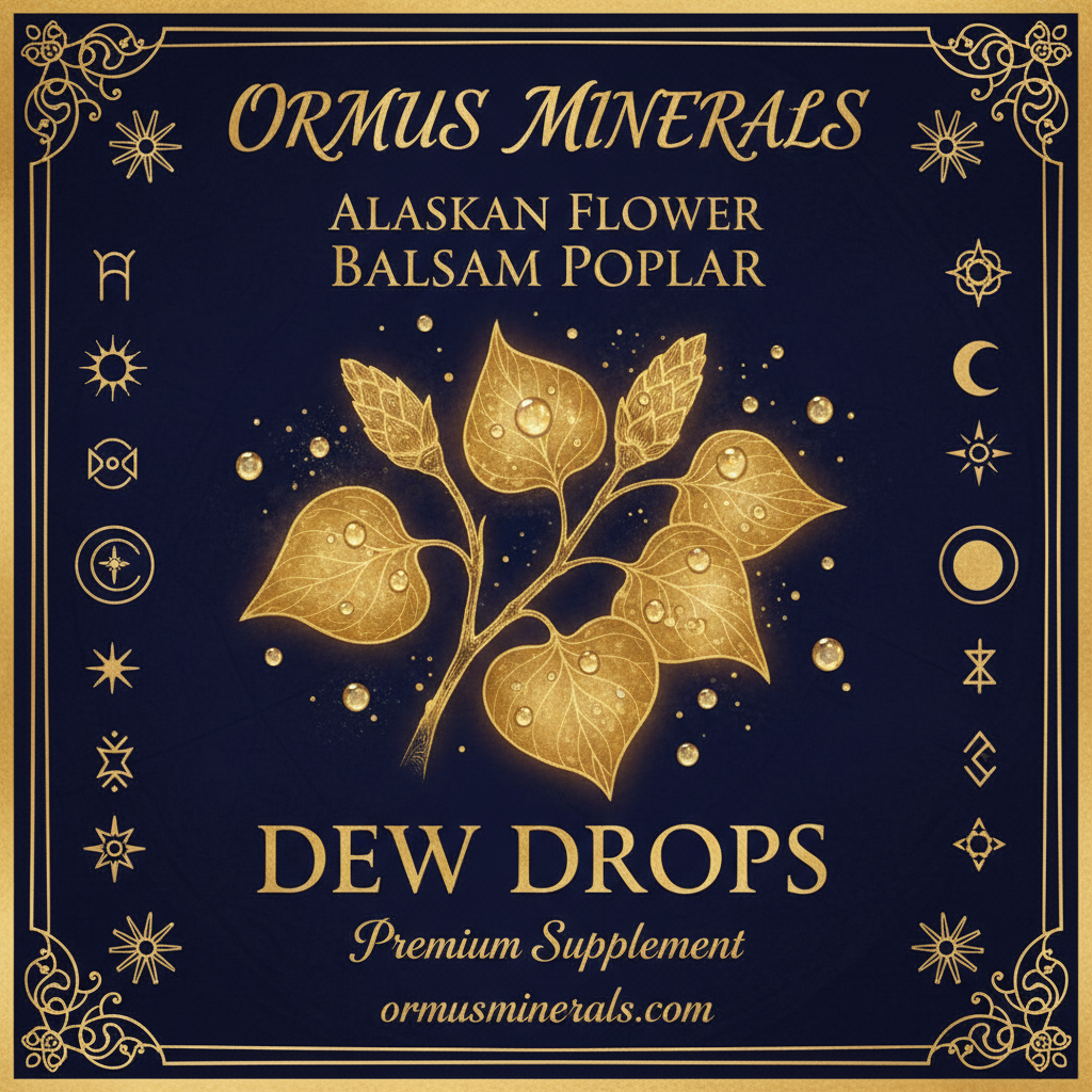 Ormus Minerals Alaskan Flower BALSAM POPLAR Dew Drops 4oz