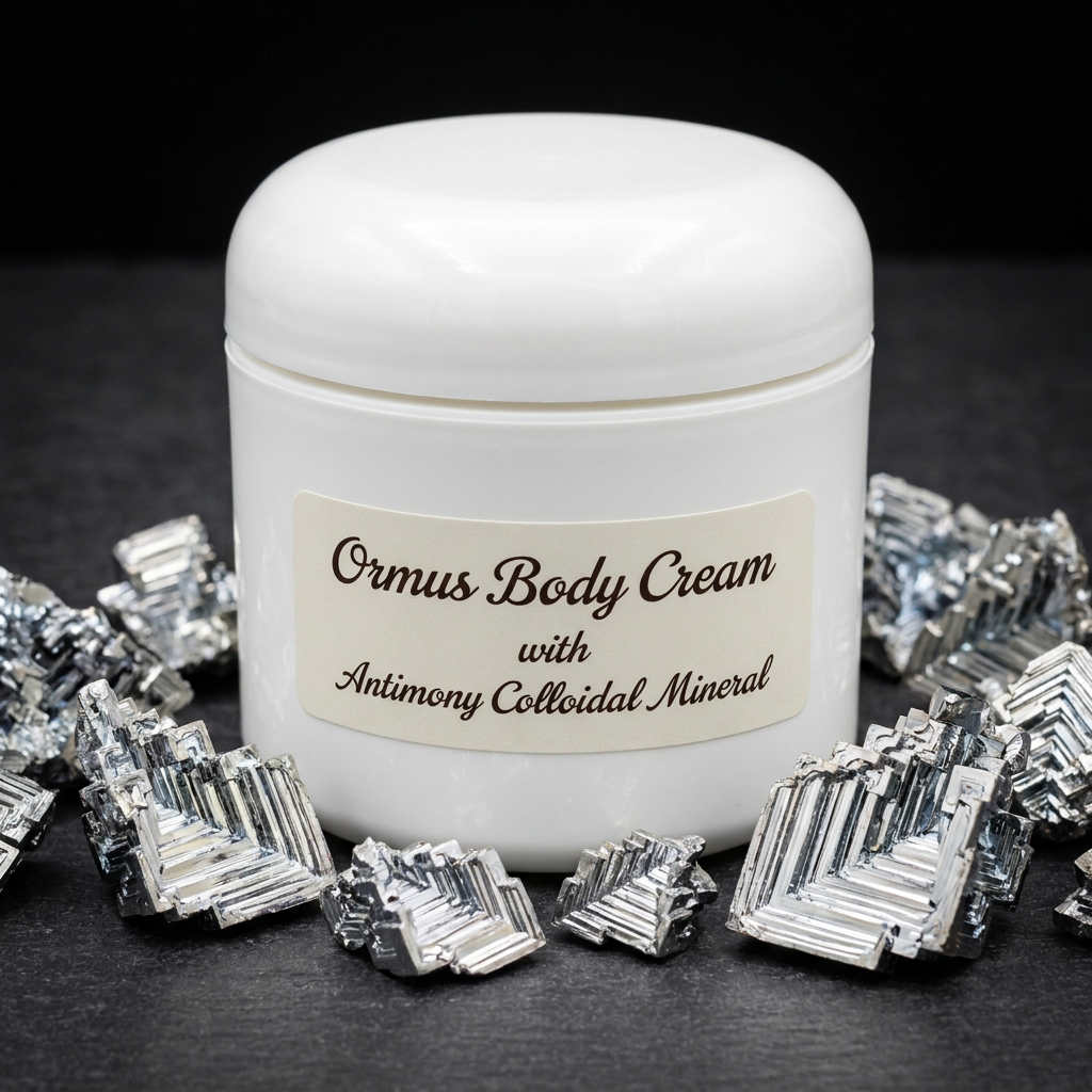 Ormus Body Cream with Antimony Colloidal Mineral