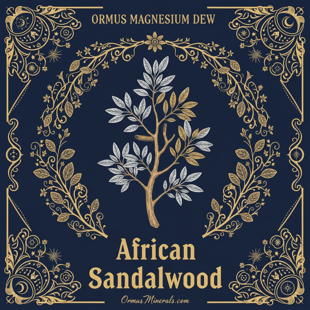 Ormus Minerals Magnesium Dew African Sandalwood Essential Oil 8oz