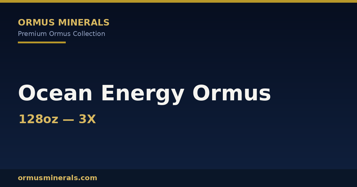 Ormus Minerals Ocean Energy 128oz Extra Strength 3x