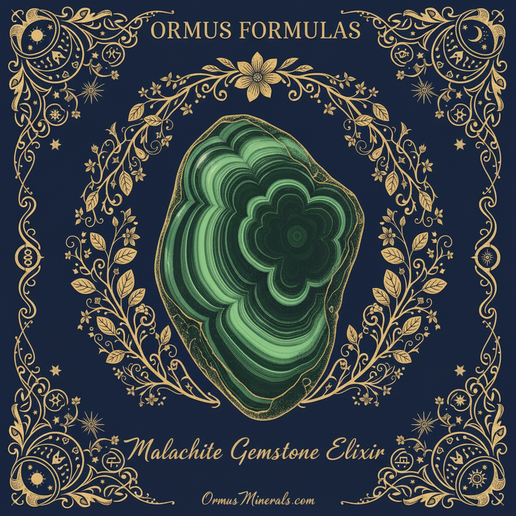 Ormus Minerals Malachite Gemstone Elixir Imprinted Ormus 16oz Extra Strength 2x