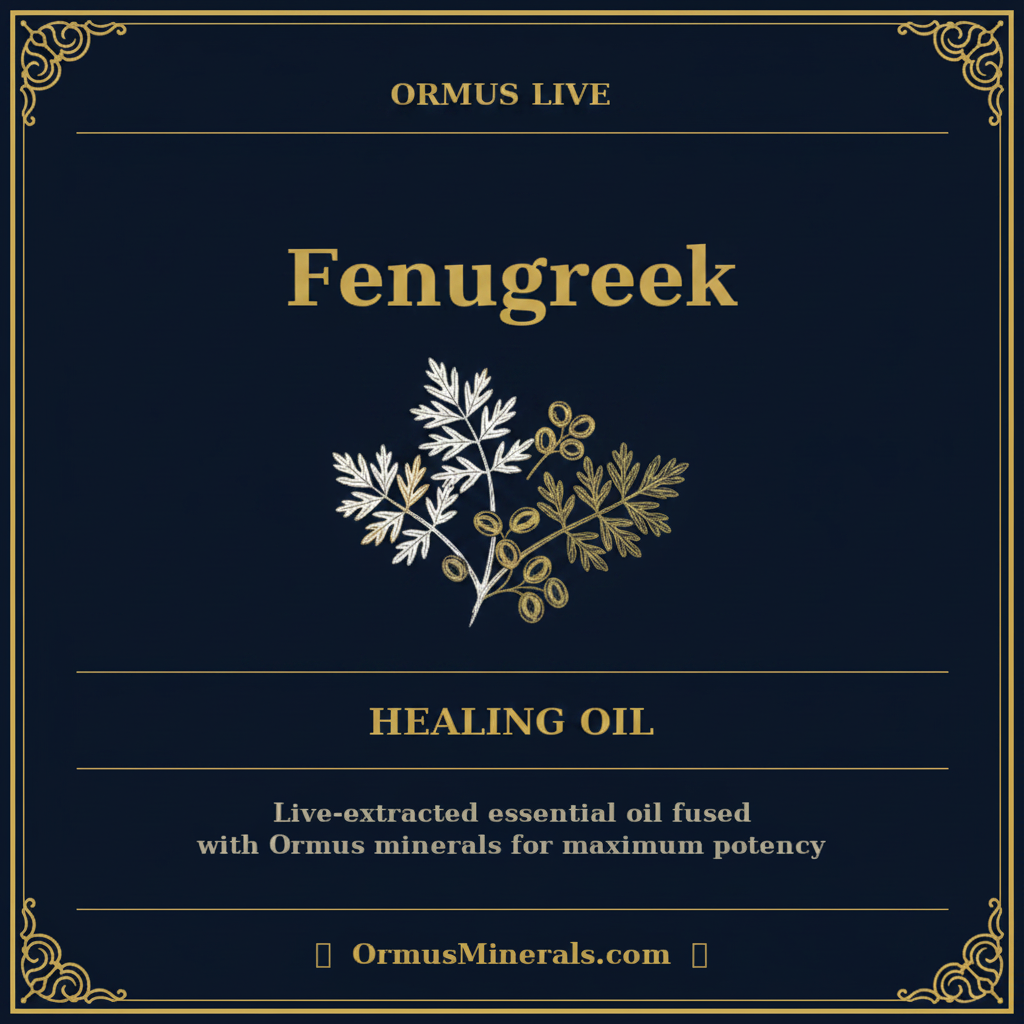 Ormus Live Healing Oil with Fenugreek