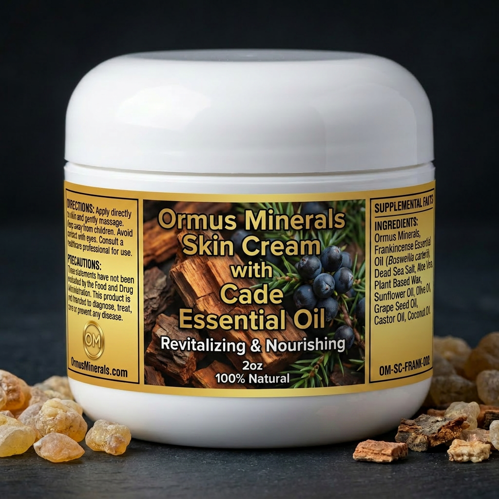 Ormus Minerals Skin Cream with Cade Essential Oil