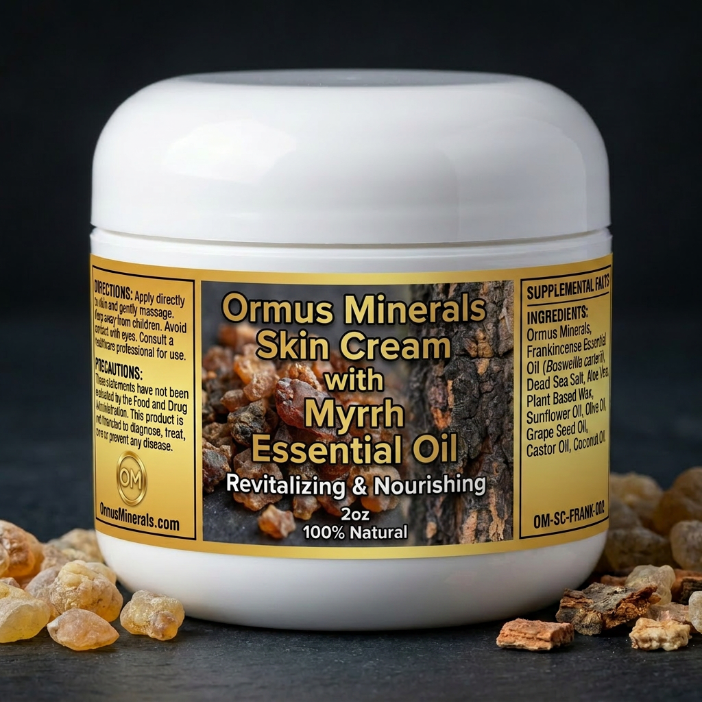 Ormus Minerals Skin Cream with Myrrh Essential Oil
