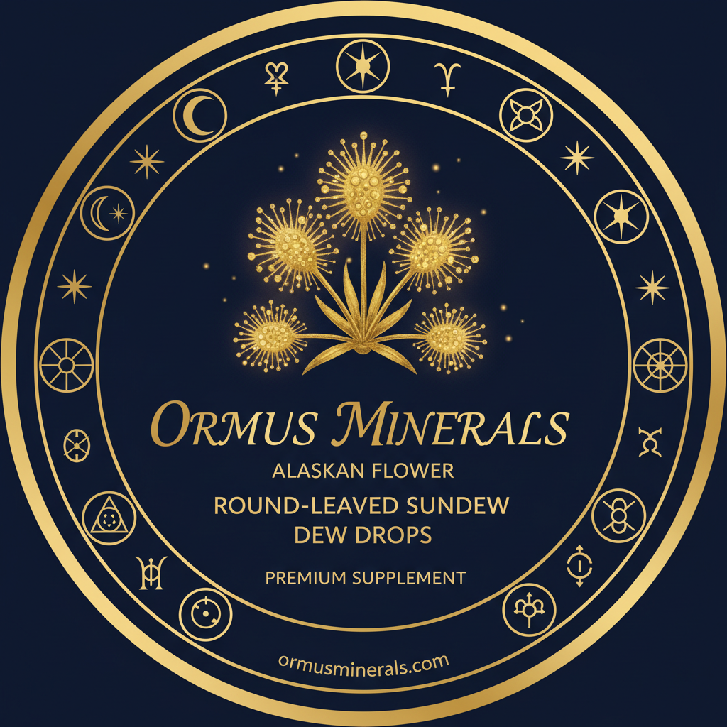 Ormus Minerals Alaskan Flower ROUND-LEAVED SUNDEW Dew Drops 8oz Extra Strength 5x