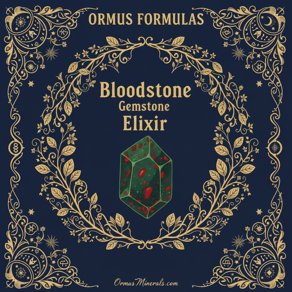 Ormus Minerals Bloodstone Gemstone Elixir Imprinted Ormus 8oz Extra Strength 4x