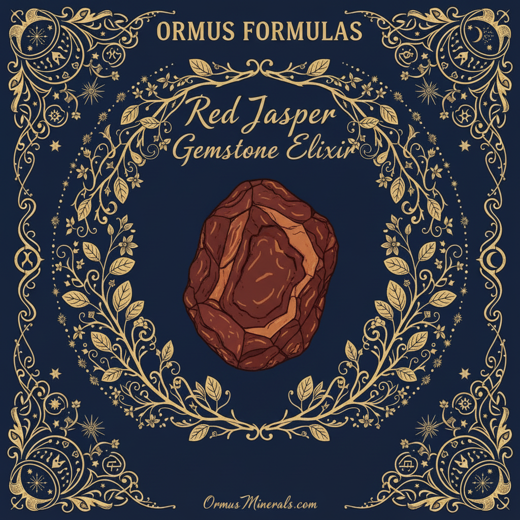 Ormus Minerals Red Jasper Gemstone Elixir Imprinted Ormus 128oz Extra Strength 2x