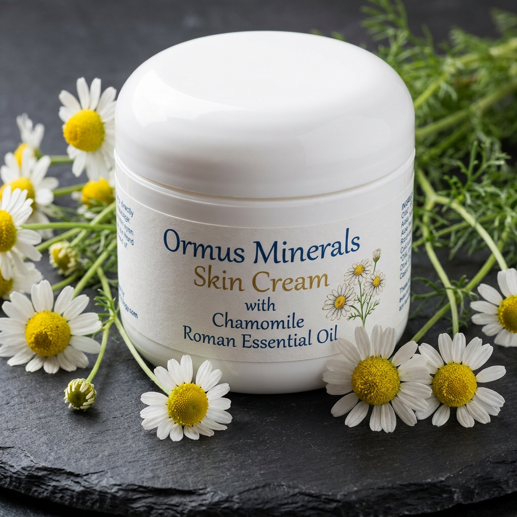 Ormus Minerals Skin Cream with Chamomile Roman Essential Oil