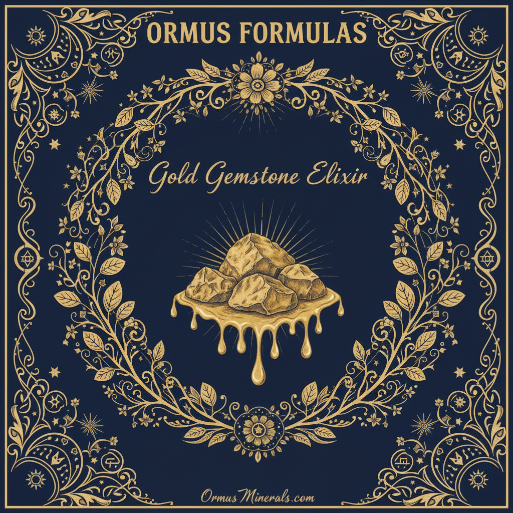Ormus Minerals Gold Gemstone Elixir Imprinted Ormus 8oz Extra Strength 5x