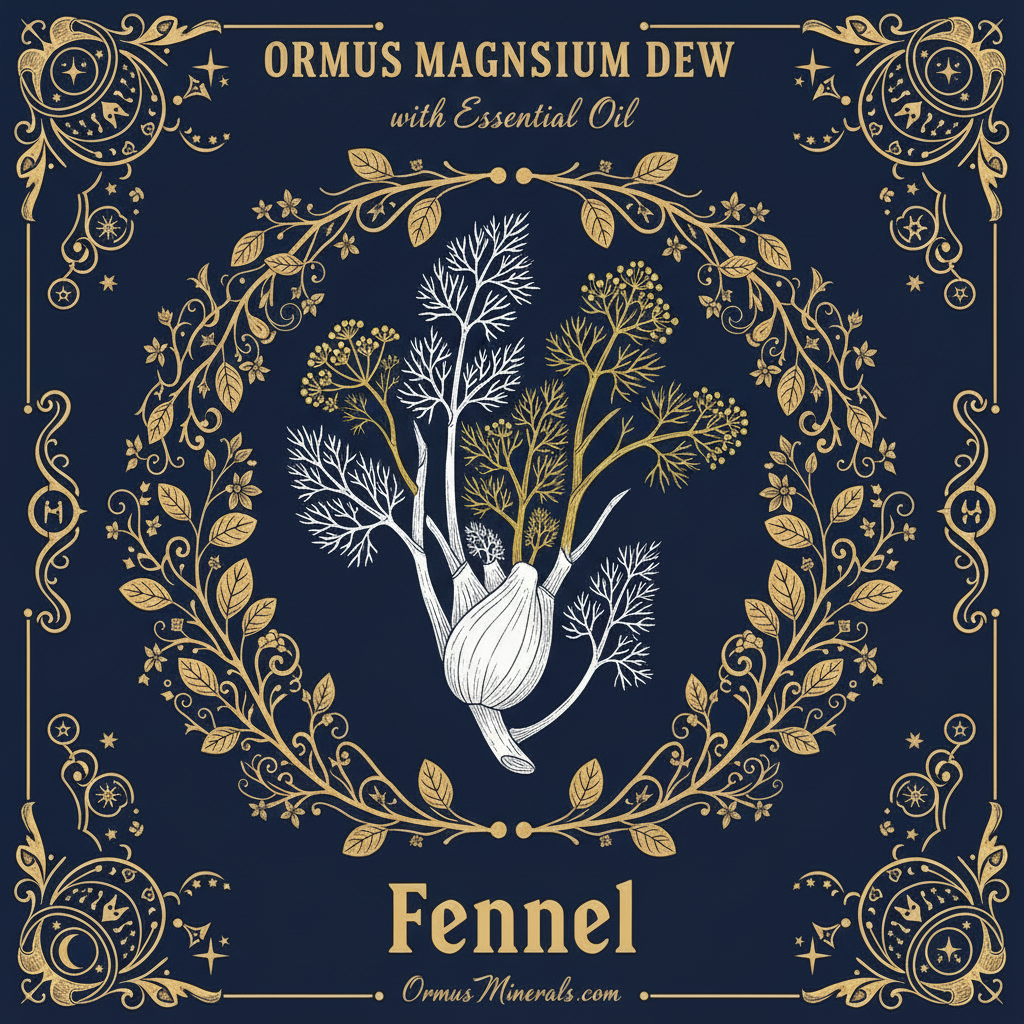 Ormus Minerals Magnesium Dew Fennel Essential Oil 8oz