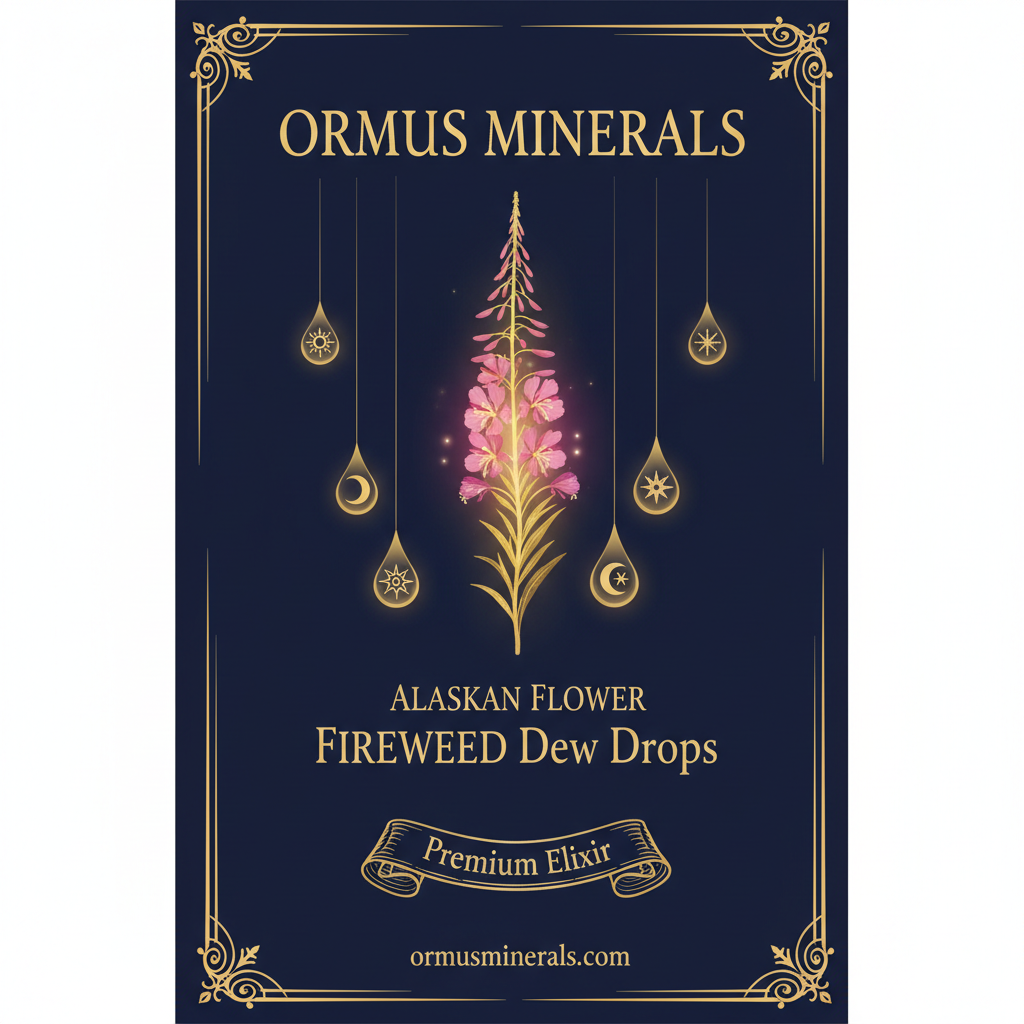 Ormus Minerals Alaskan Flower FIREWEED Dew Drops 4oz Extra Strength 2x