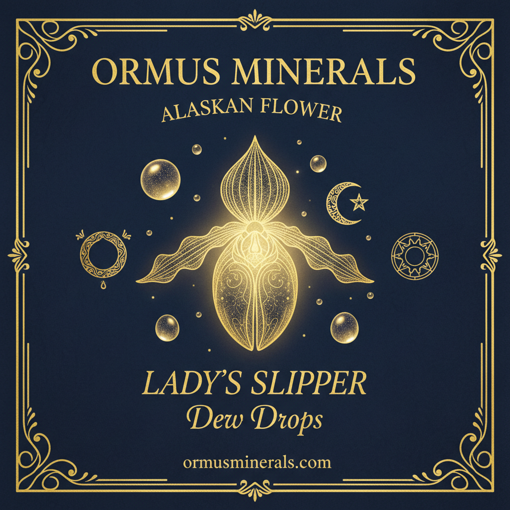 Ormus Minerals Alaskan Flower LADY'S SLIPPER Dew Drops 4oz Extra Strength 3x