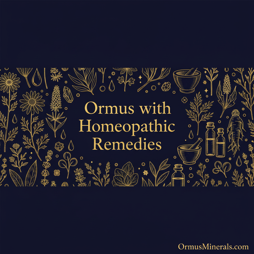 Ormus with Homeopathic Remedies collection banner