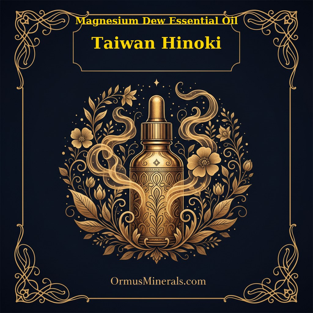 Ormus Magnesium Dew with Taiwan Hinoki Essential Oil 4oz