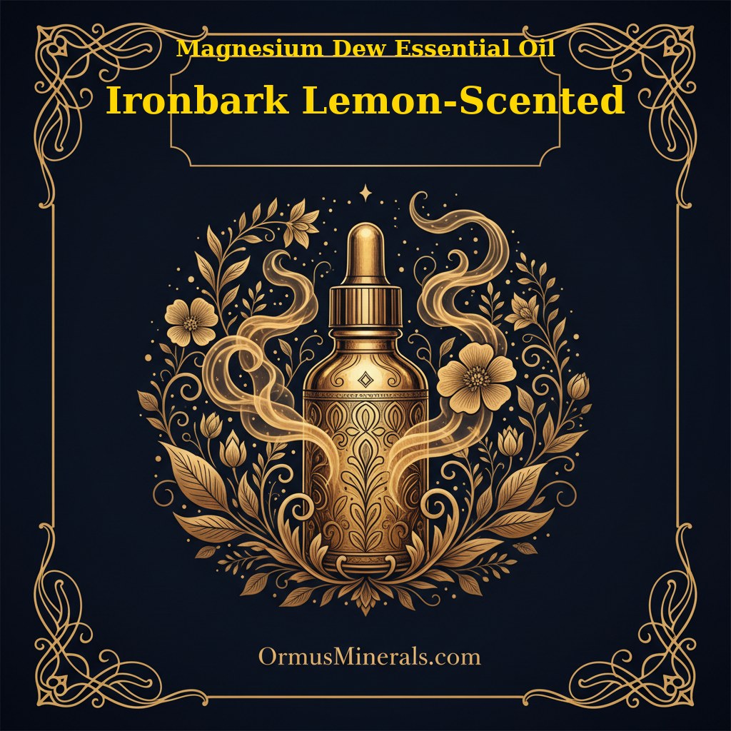 Ormus Magnesium Dew with Ironbark Lemon Scented Essential Oil 8oz