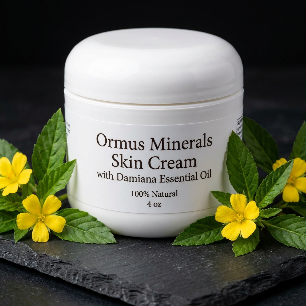Ormus Minerals Skin Cream with Damiana Essential Oil