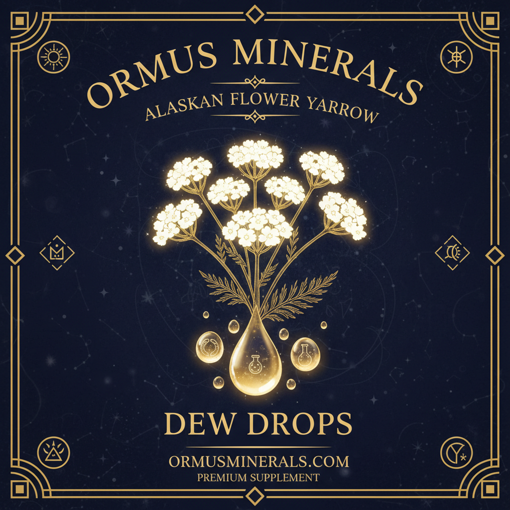 Ormus Minerals Alaskan Flower YARROW Dew Drops 4oz Extra Strength 2x