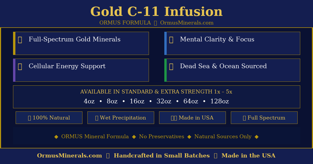Gold C-11 Infusion Ormus 64oz Standard