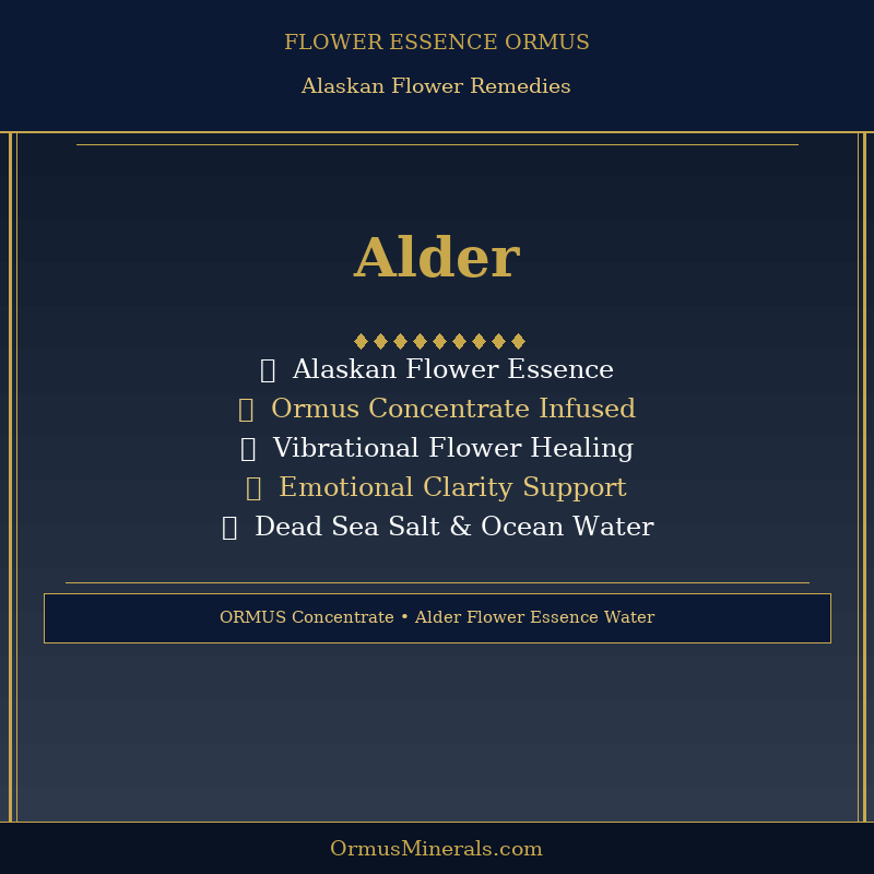 Ormus Minerals ALDER Flower Essence Imprinted Ormus 8oz