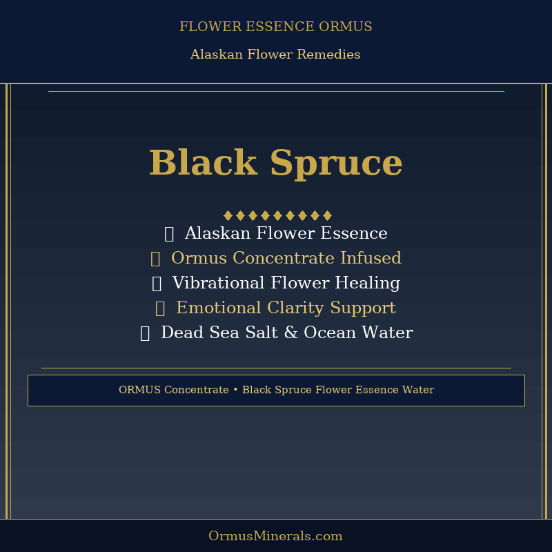 Ormus Minerals BLACK SPRUCE Flower Essence Imprinted Ormus 32oz