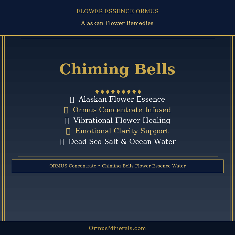 Ormus Minerals CHIMING BELLS Flower Essence Imprinted Ormus 32oz