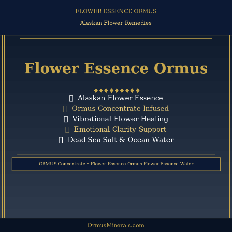 Flower Essence Ormus Remedies