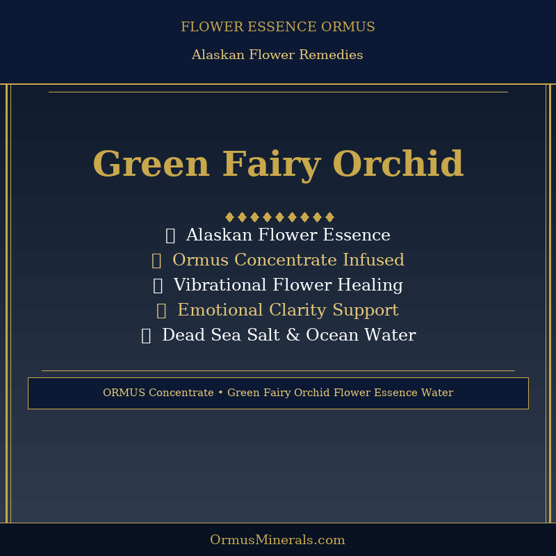 Ormus Minerals GREEN FAIRY ORCHID Flower Essence Imprinted Ormus 32oz