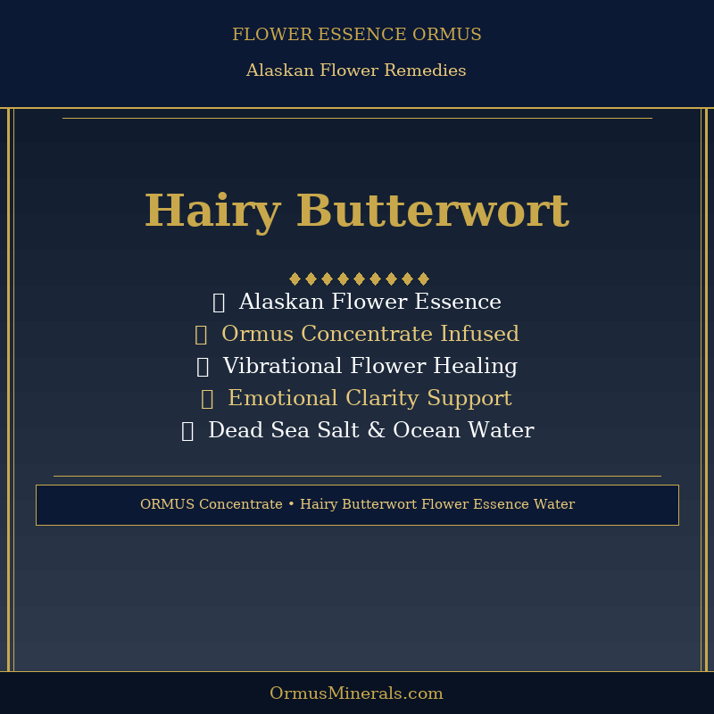 Ormus Minerals HAIRY BUTTERWORT Flower Essence Imprinted Ormus 16oz