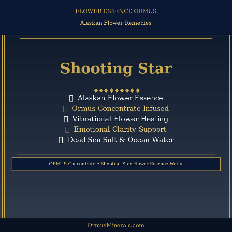 Ormus Minerals SHOOTING STAR Flower Essence Imprinted Ormus 16oz