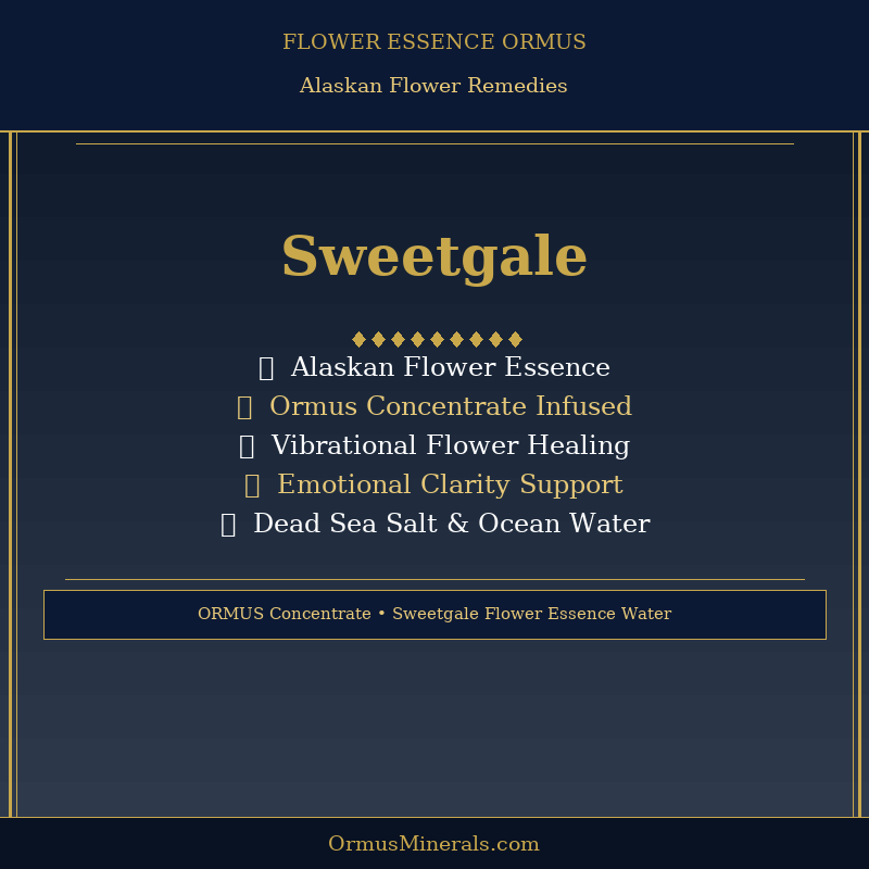 Ormus Minerals SWEETGALE Flower Essence Imprinted Ormus 8oz