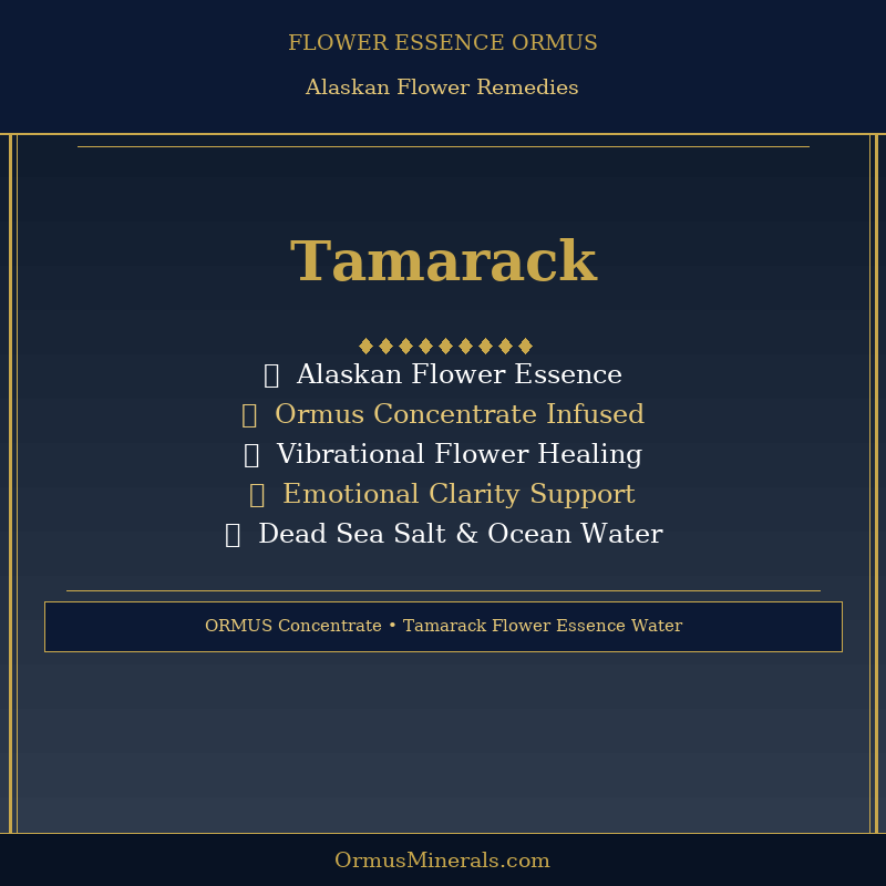 Ormus Minerals TAMARACK Flower Essence Imprinted Ormus 16oz