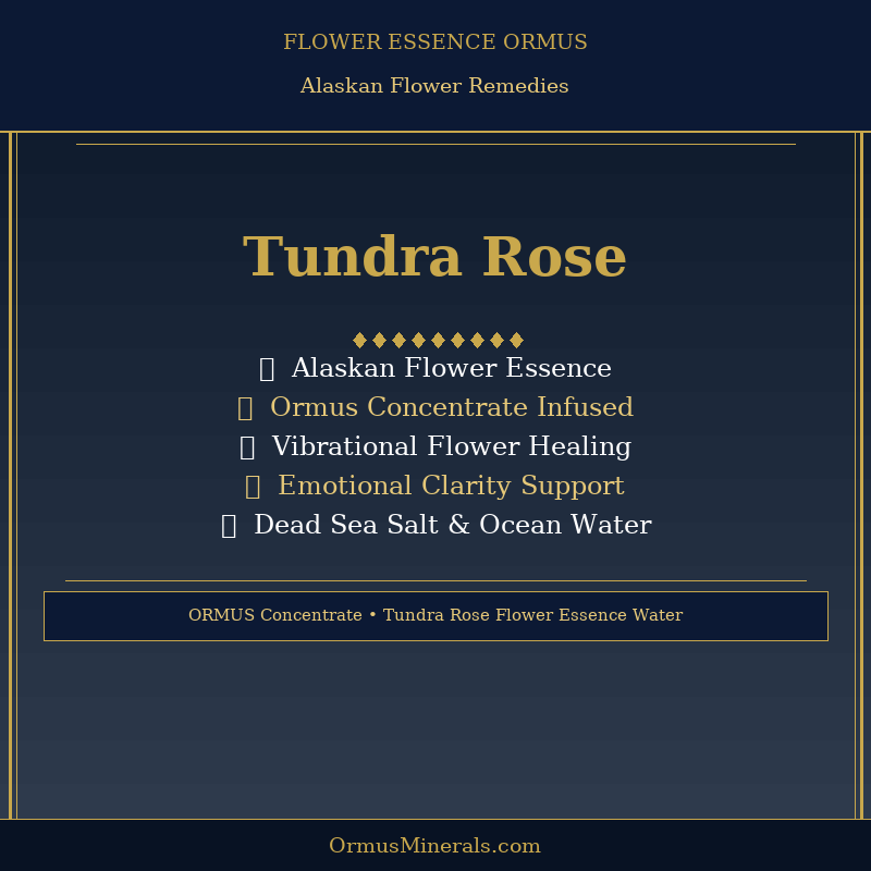 Ormus Minerals TUNDRA ROSE Flower Essence Imprinted Ormus 8oz
