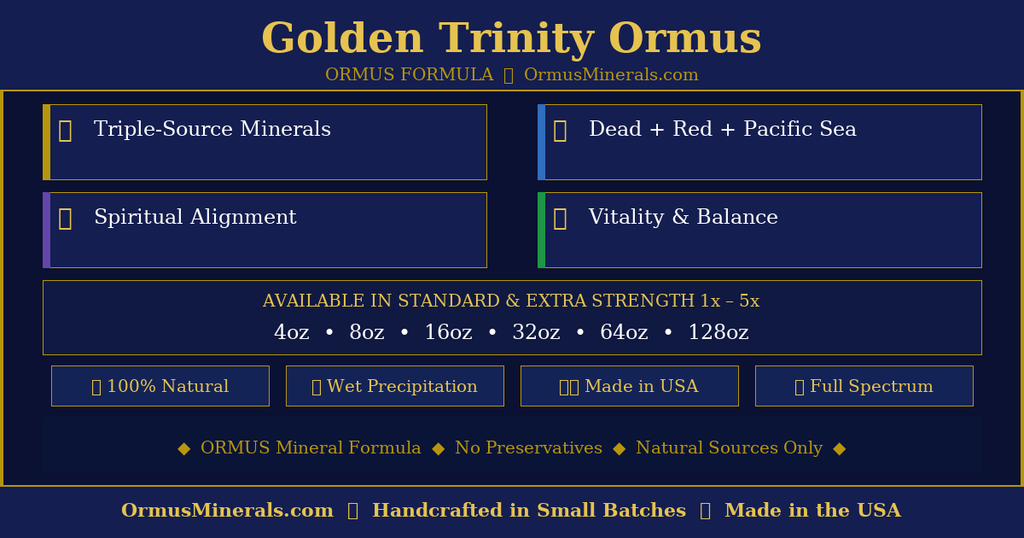 Golden Trinity Ormus Ormus 32oz 5x Extra Strength