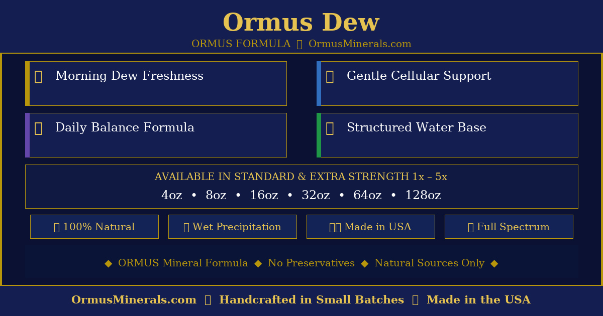 Ormus Dew Ormus 32oz 5x Extra Strength