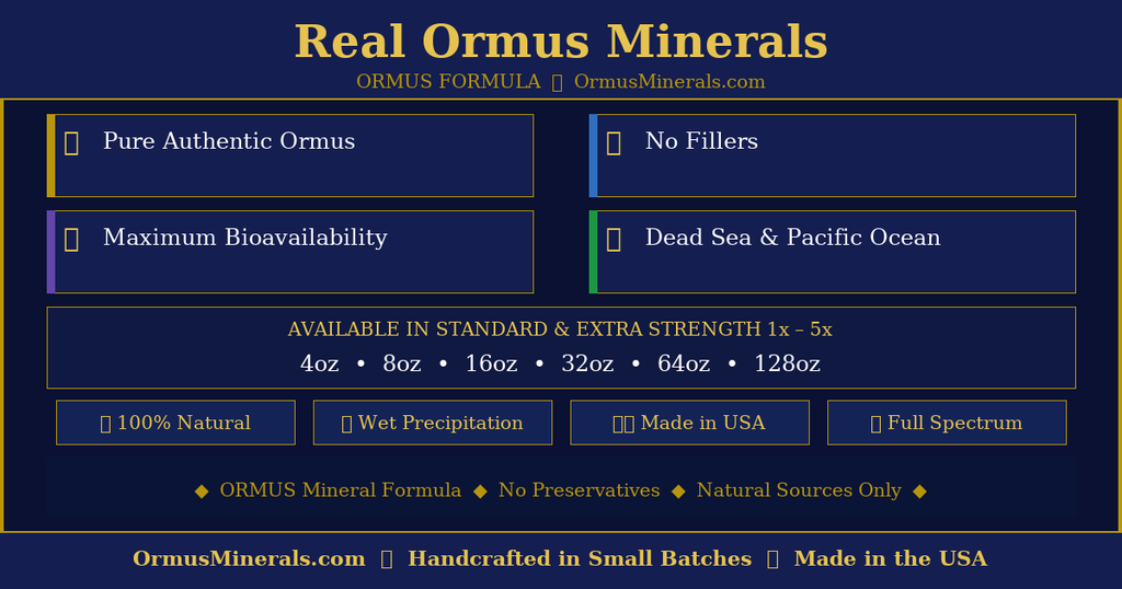 Real Ormus Minerals Ormus 32oz 3x Extra Strength