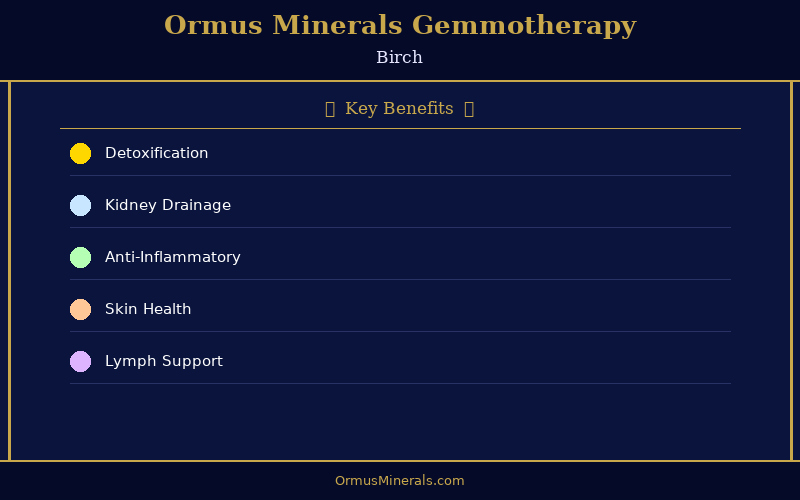 Ormus Minerals Ormus with Gemmotherapy BIRCH 32oz