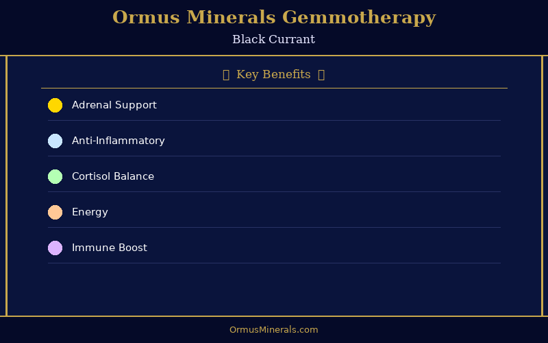 Ormus Minerals Ormus with Gemmotherapy BLACK CURRANT 32oz