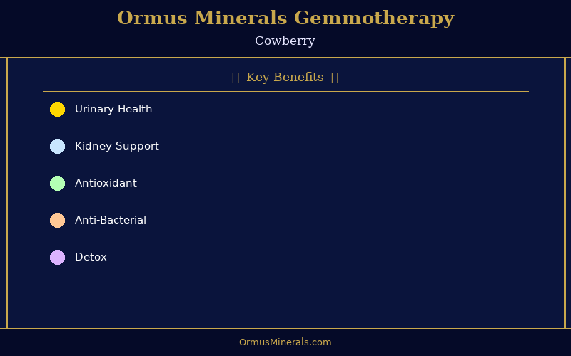 Ormus Minerals Ormus with Gemmotherapy COWBERRY 32oz