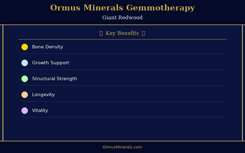 Ormus Minerals Ormus with Gemmotherapy GIANT REDWOOD 8oz