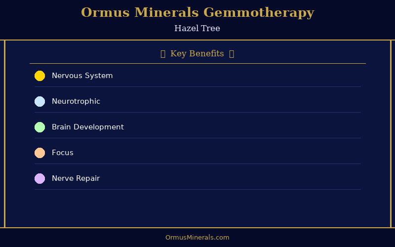 Ormus Minerals Ormus with Gemmotherapy HAZEL 8oz