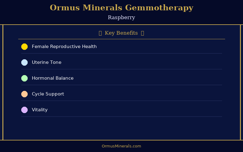 Ormus Minerals Ormus with Gemmotherapy RASPBERRY 32oz