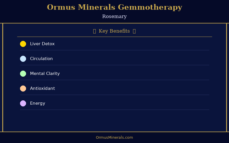 Ormus Minerals Ormus with Gemmotherapy ROSEMARY 16oz