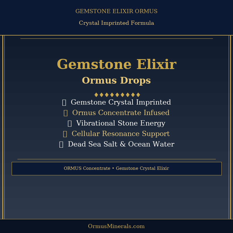 Gemstone Elixir Ormus Gemstone Elixir Ormus
