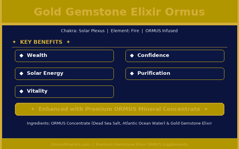 Gold Gemstone Elixir Ormus